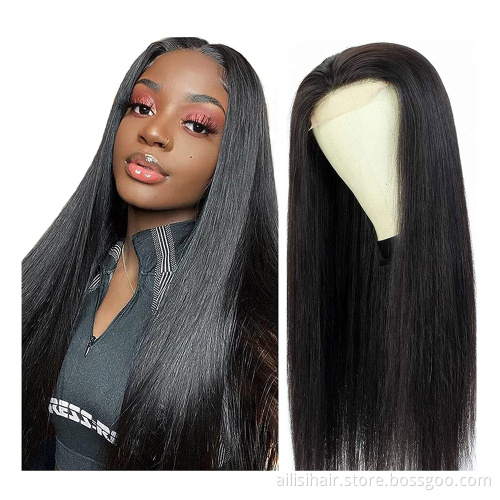 150% 180% 250% Lace Frontal Human Hair Wigs For Black Women,Wholesale Price Brazilian Virgin Hair Transparent Lace Front Wig